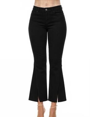 NEW AZI norma wide leg jean in black